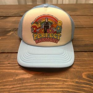NWT American Eagle Coca-Cola Perfect Harmony Trucker Hat Snapback Blue